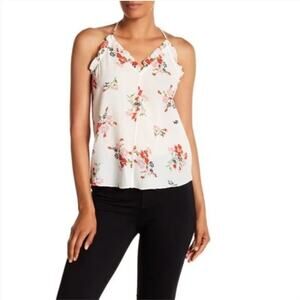 Rebecca Taylor Sleeveless Marguerite Floral Print White Tank Top Size 4